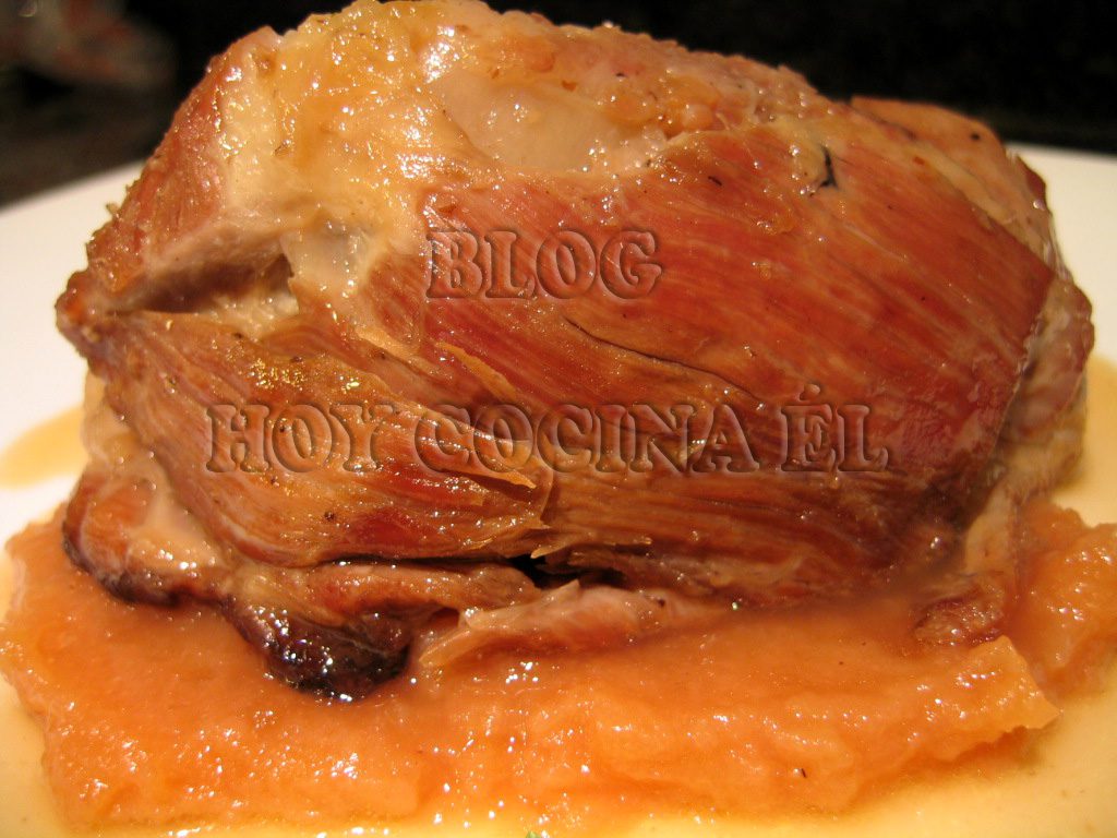 paletilla de cordero glaseada